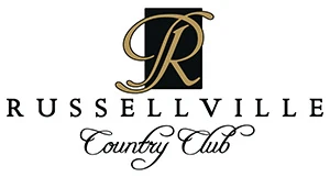 russellville country club ar golf logo gold