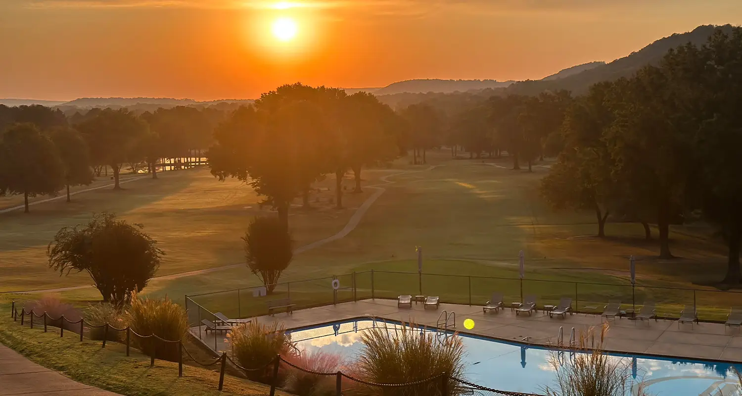 russellville country club ar golf sunrise